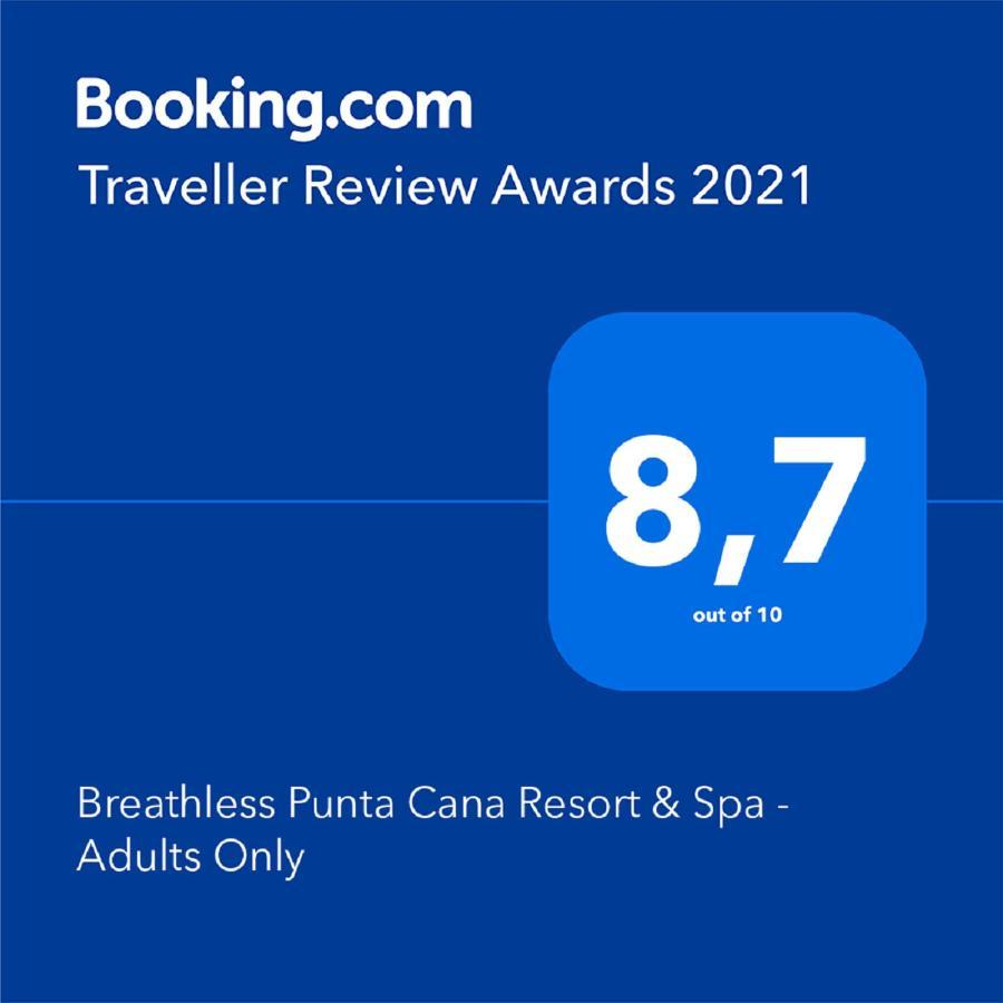 Breathless Punta Cana Resort & Spa (Adults Only) Εξωτερικό φωτογραφία 2021 TripAdvisor Certificate of Excellence